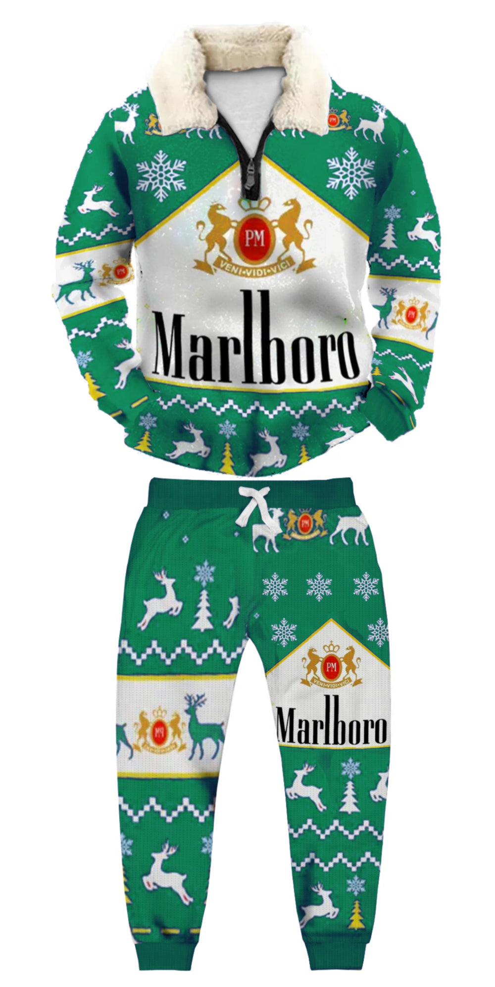 Ugly Quarter Zip Sweatshirt & Sweatpant Set 24f5 - product image 3