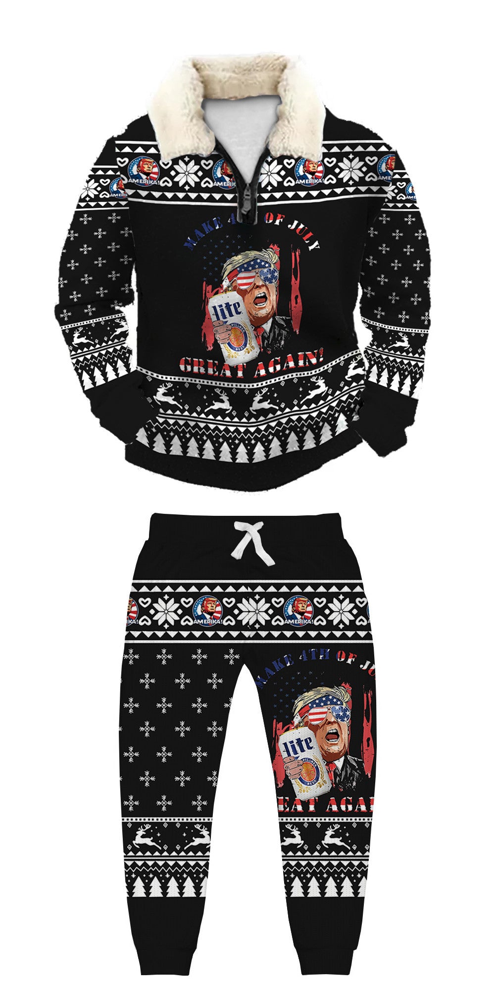 Ugly Quarter Zip Sweatshirt & Sweatpant Set af1f ce5a - product image