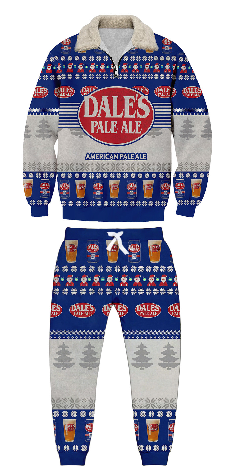 Ugly Quarter Zip Sweatshirt & Sweatpant Set 3234b - product image