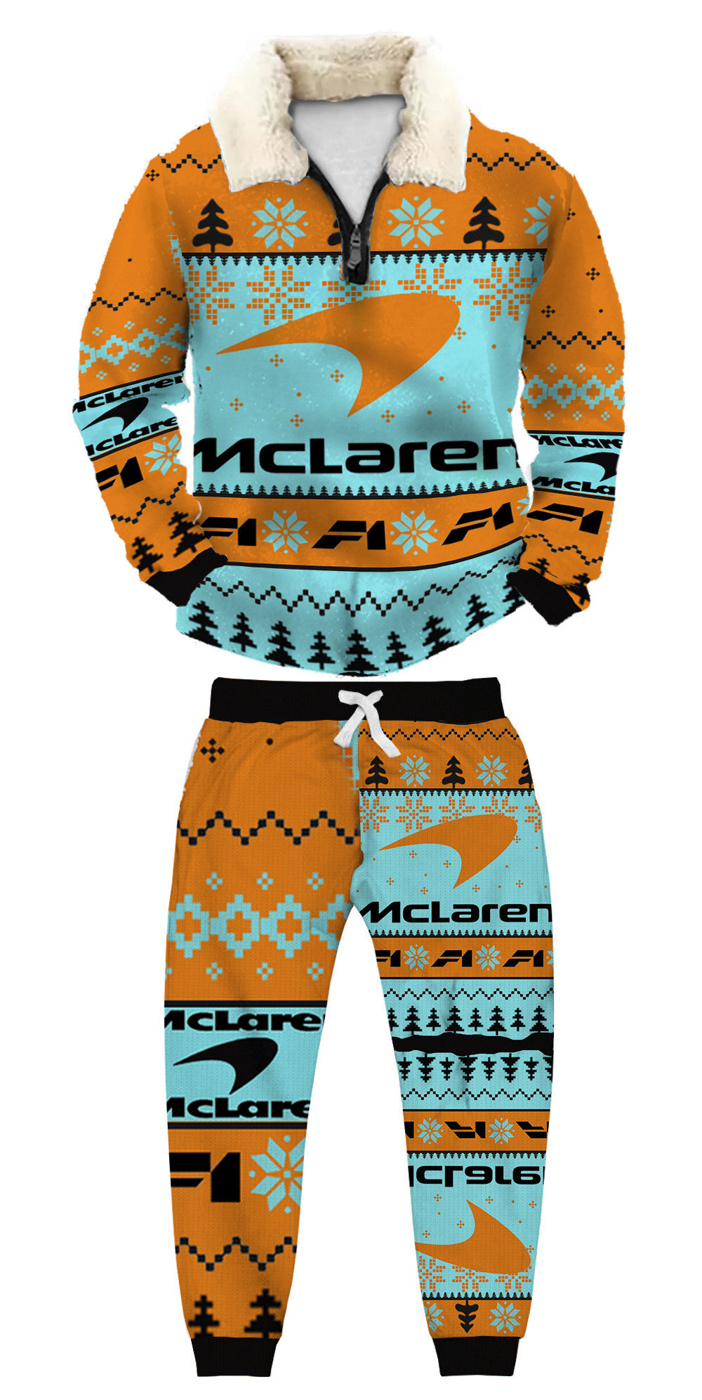 Ugly Quarter Zip Sweatshirt & Sweatpant Set dfaf - product image