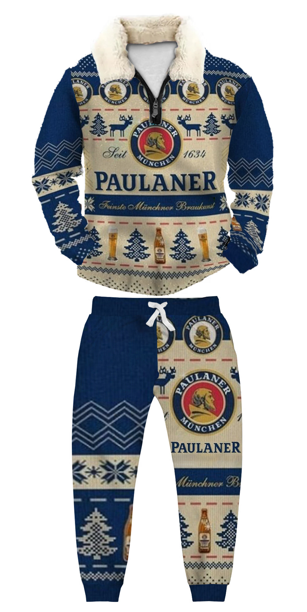 Ugly Quarter Zip Sweatshirt & Sweatpant Set 99b7 - product image