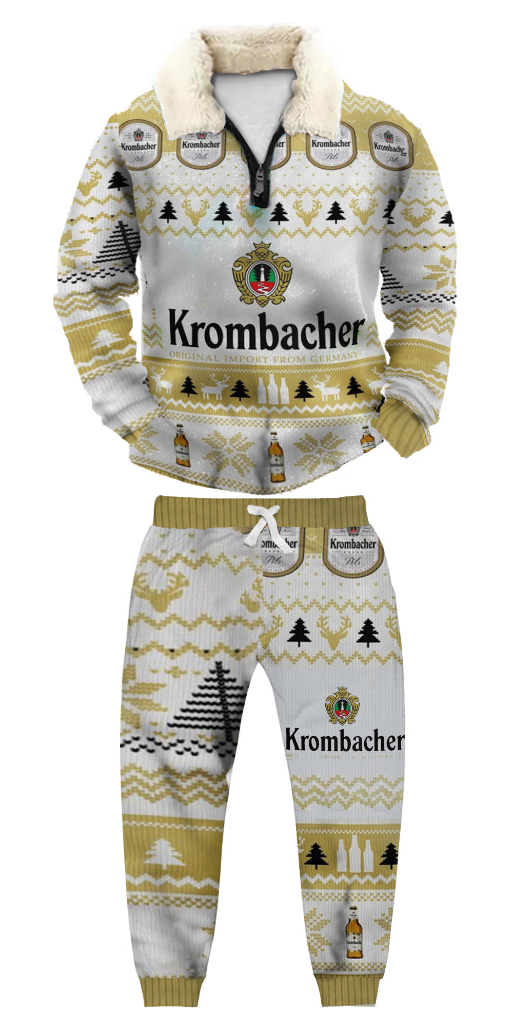 Ugly Quarter Zip Sweatshirt & Sweatpant Set fe30 - product image