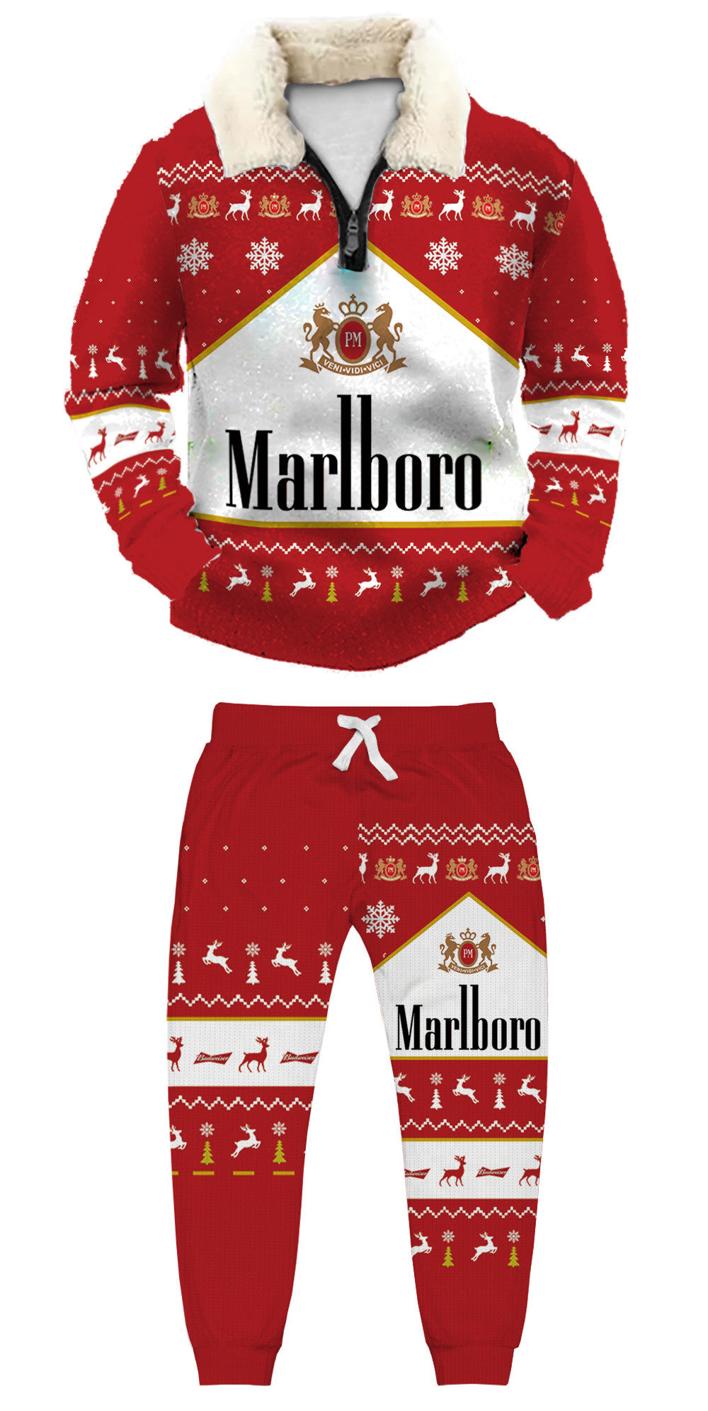 Ugly Quarter Zip Sweatshirt & Sweatpant Set 24f5 - product image